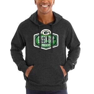 Green Bay Packers Sweater Men's XL Charcoal NFL Pullover Hoodie Sweatshirt New
